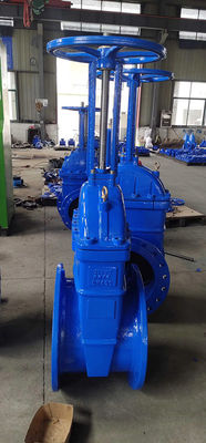 Flanged F4 Gate Valve Soft Resilient Seated Brass Nut Type