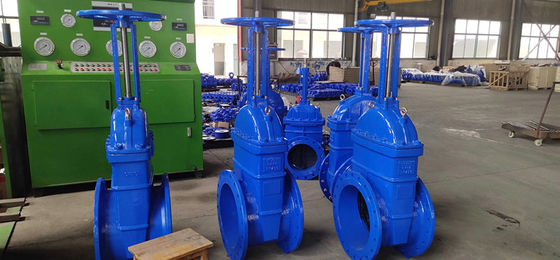 Flanged F4 Gate Valve Soft Resilient Seated Brass Nut Type